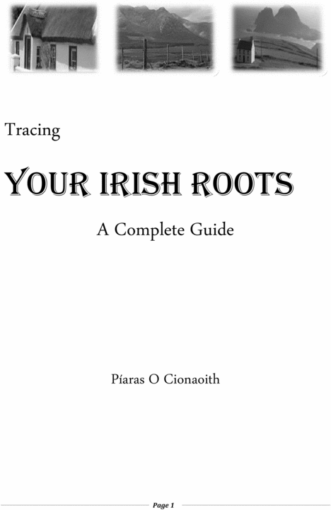 Product picture Tracing Your Irish Roots - A Complete Guide.